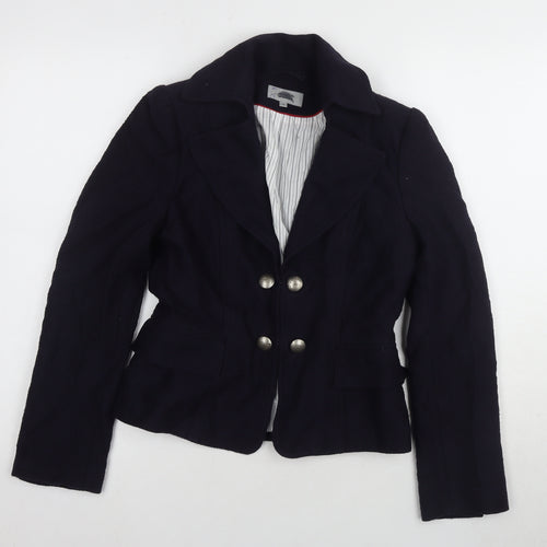 Marks and Spencer Women's Blue Military Jacket Blazer