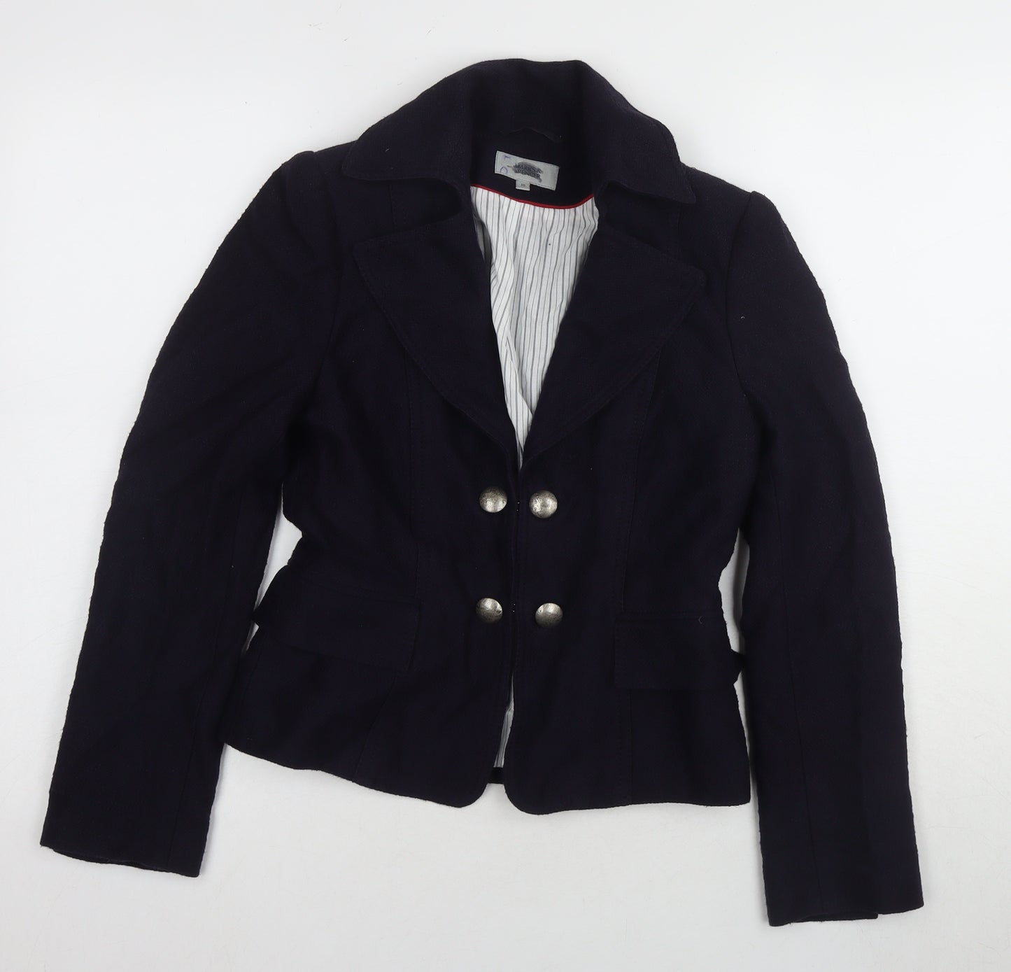 Marks and Spencer Women's Blue Military Jacket Blazer