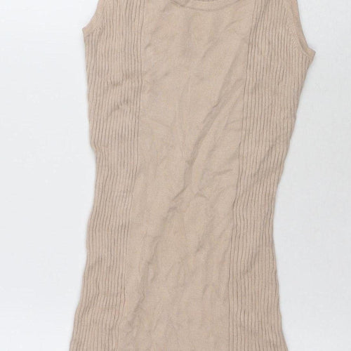 H&M Women's Beige Tank Dress Size 12 Casual