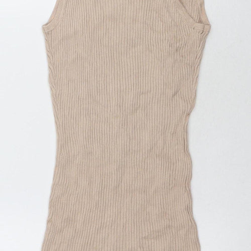 H&M Women's Beige Tank Dress Size 12 Casual