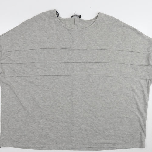 Saloos Women’s Grey Basic T-Shirt Size 20