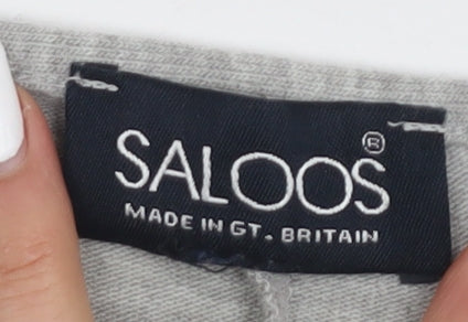 Saloos Women’s Grey Basic T-Shirt Size 20