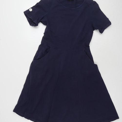 Dorothy Perkins Women's Blue Fit & Flare Dress Size 12