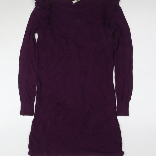 Oasis Women's Purple Long Sleeve Dress Size S