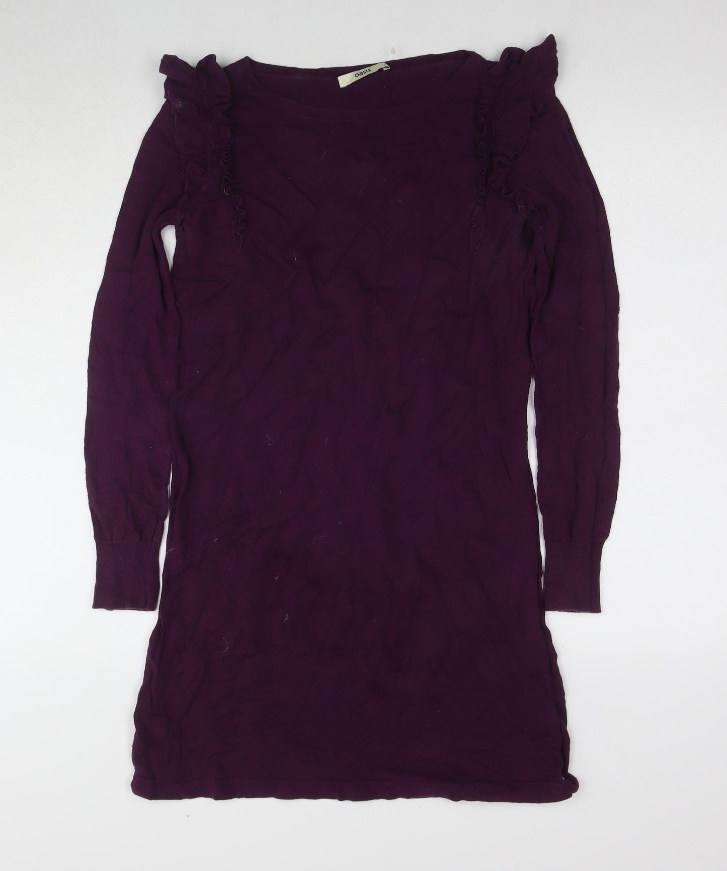 Oasis Women's Purple Long Sleeve Dress Size S