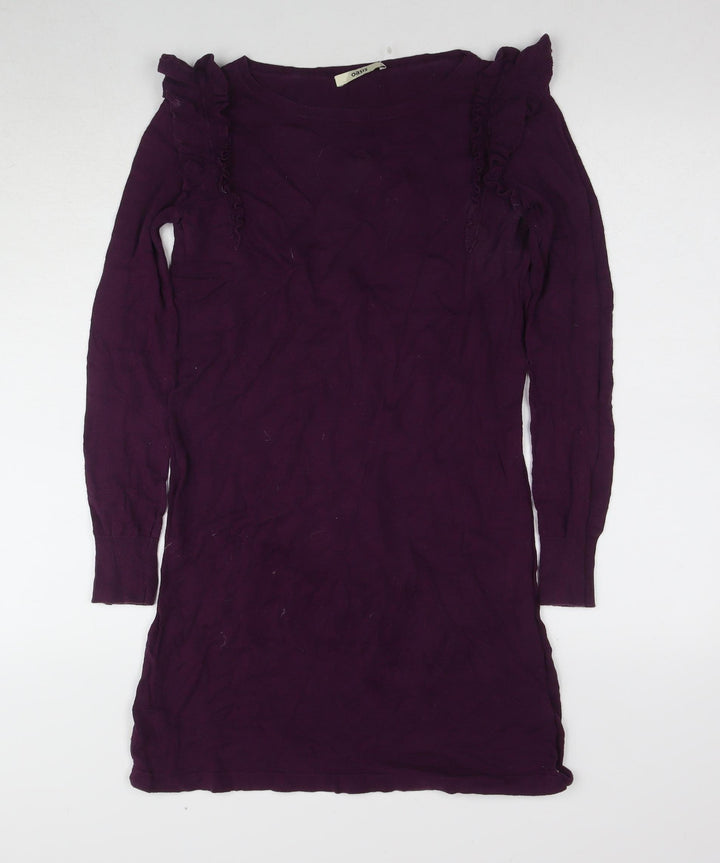 Oasis Women's Purple Long Sleeve Dress Size S