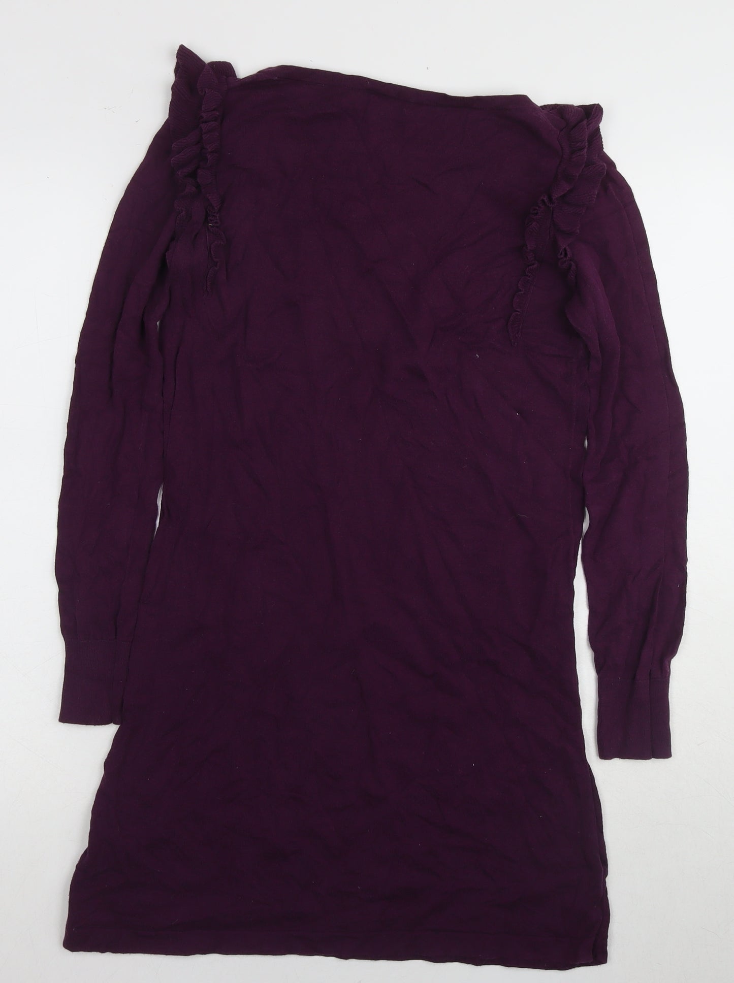 Oasis Women's Purple Long Sleeve Dress Size S