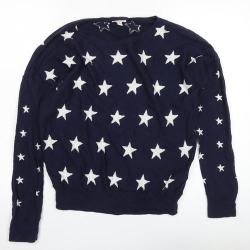 Gap Women's Blue Star Pullover Jumper, Size S