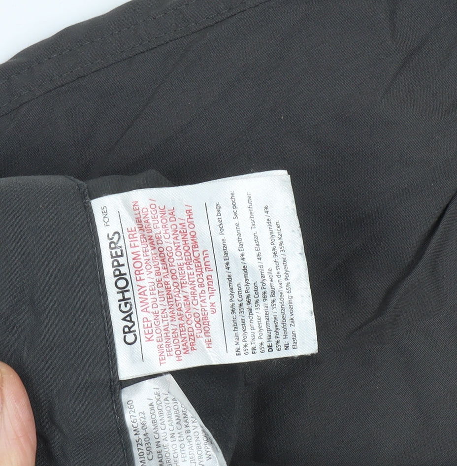 Craghoppers Women's Cargo Trousers Black Size 18