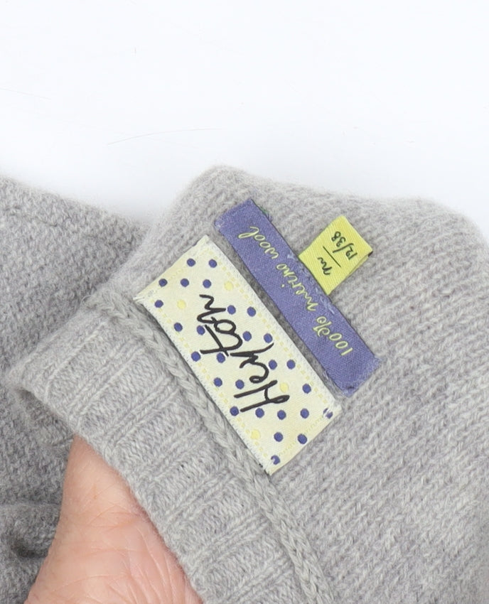 Heyton Women’s Grey Pullover Jumper, Size 12, 100% Merino Wool