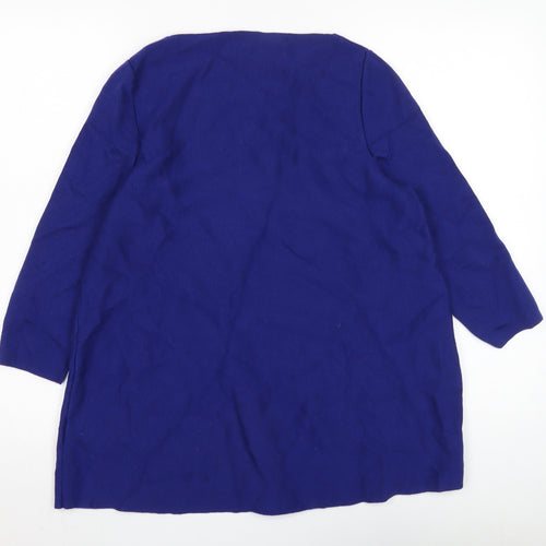 COS Women's Blue Pullover Jumper, Size 8, Boat Neck