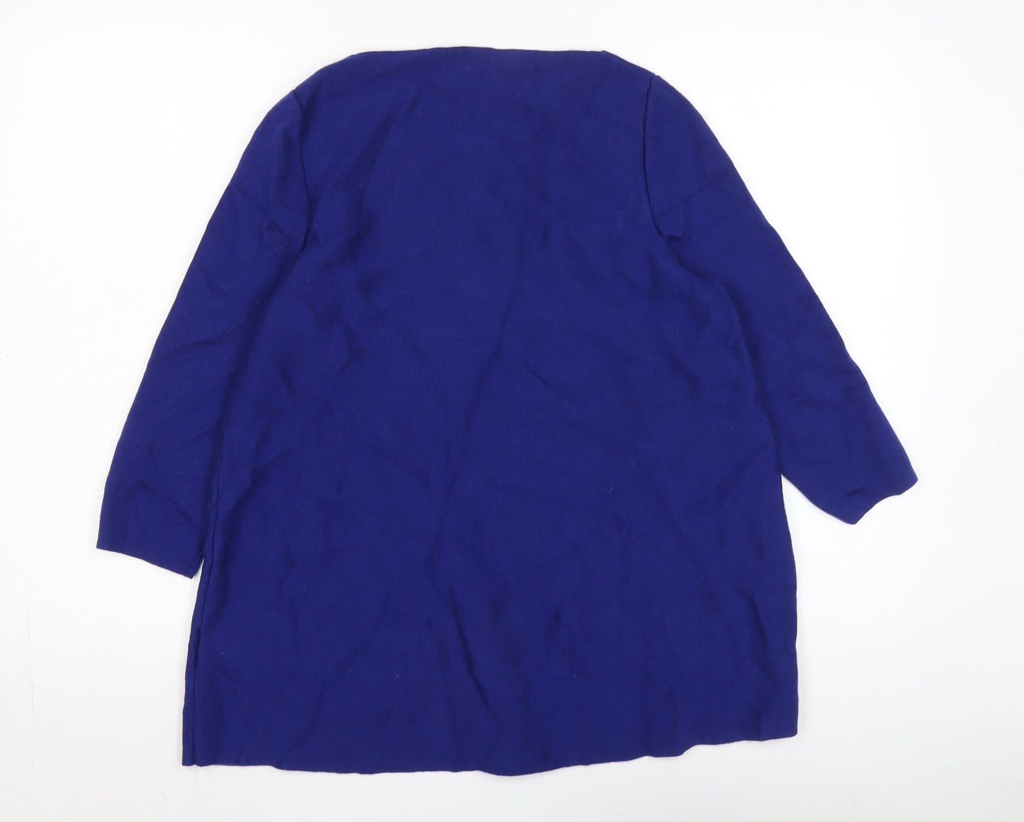 COS Women's Blue Pullover Jumper, Size 8, Boat Neck