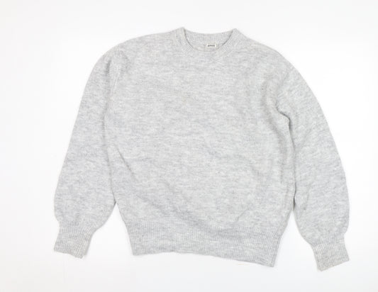 Pinkie Women's Grey Crew Neck Knit Jumper XS