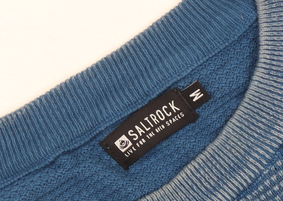 Saltrock Men’s Blue Knit Pullover Jumper, M