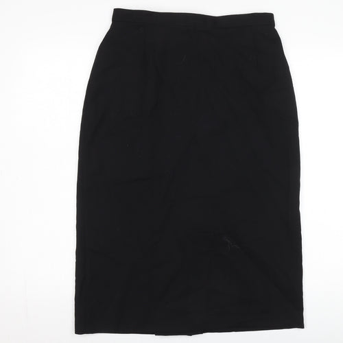 Marks and Spencer Women's Black Wool Midi Skirt