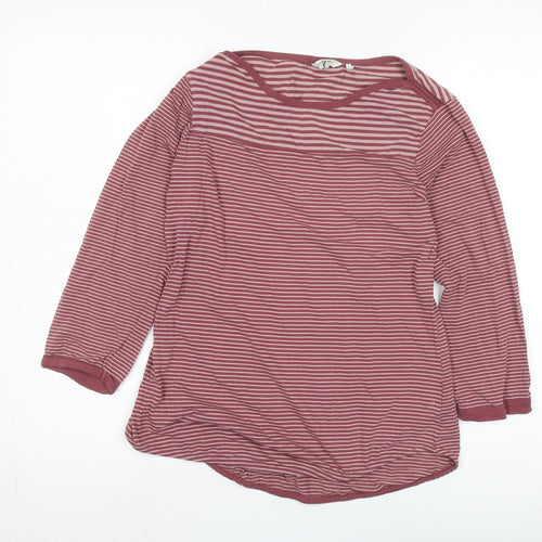 FatFace Women's Red Striped T-Shirt, Size 10