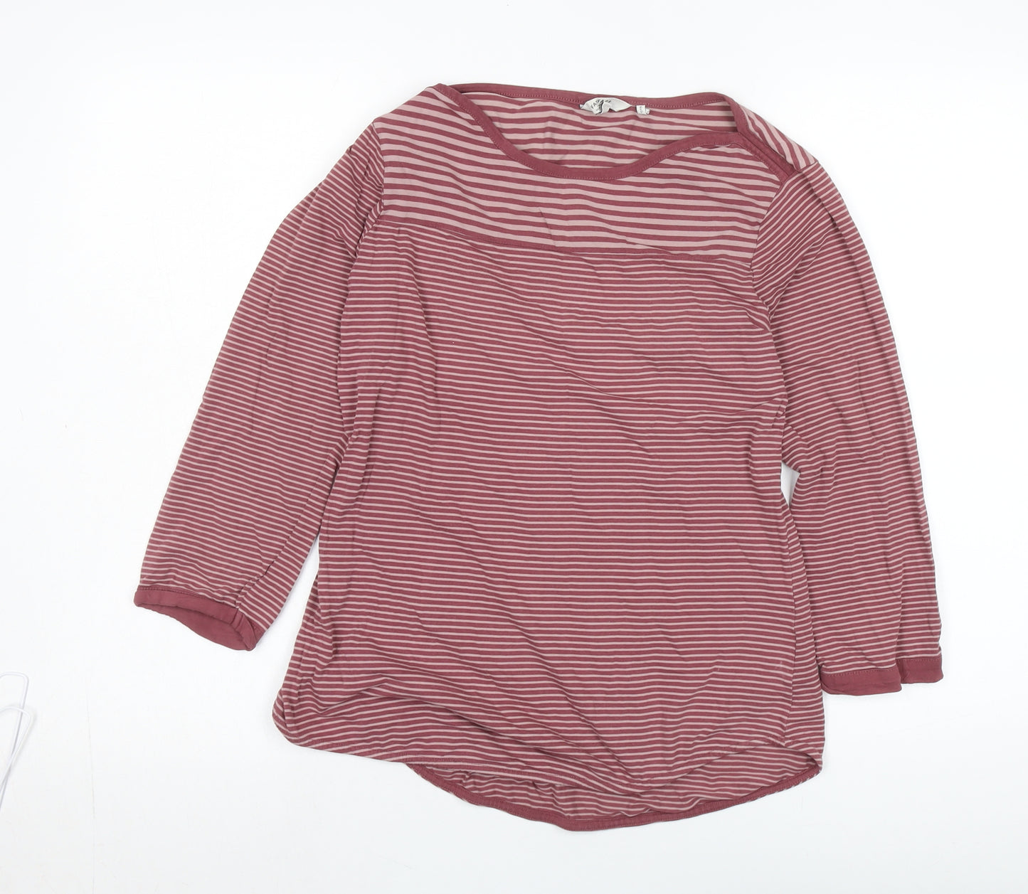 FatFace Women's Red Striped T-Shirt, Size 10