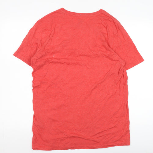 Jack & Jones Men's Red Logo T-Shirt, Size L