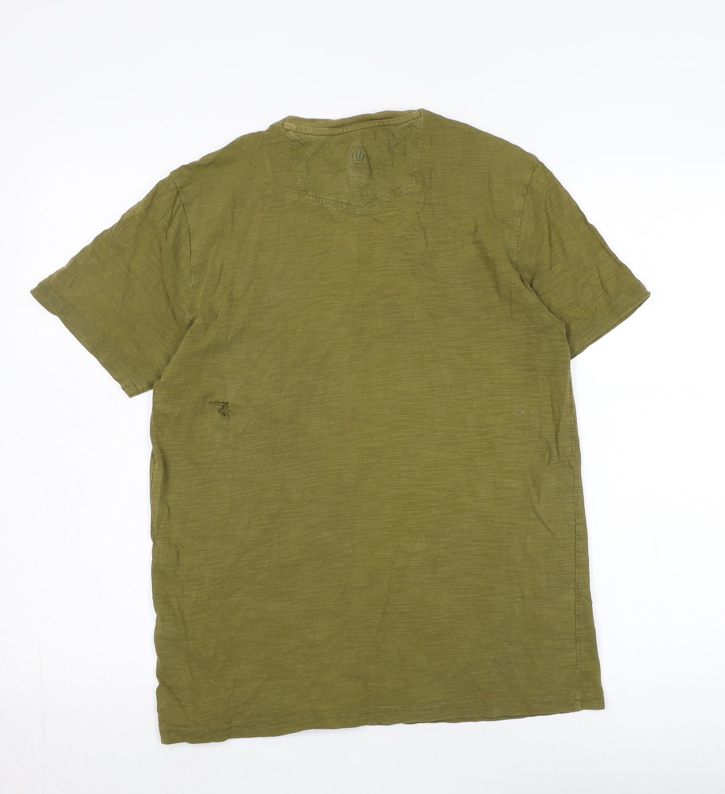 FatFace Men’s Green T-Shirt, Small, Crew Neck