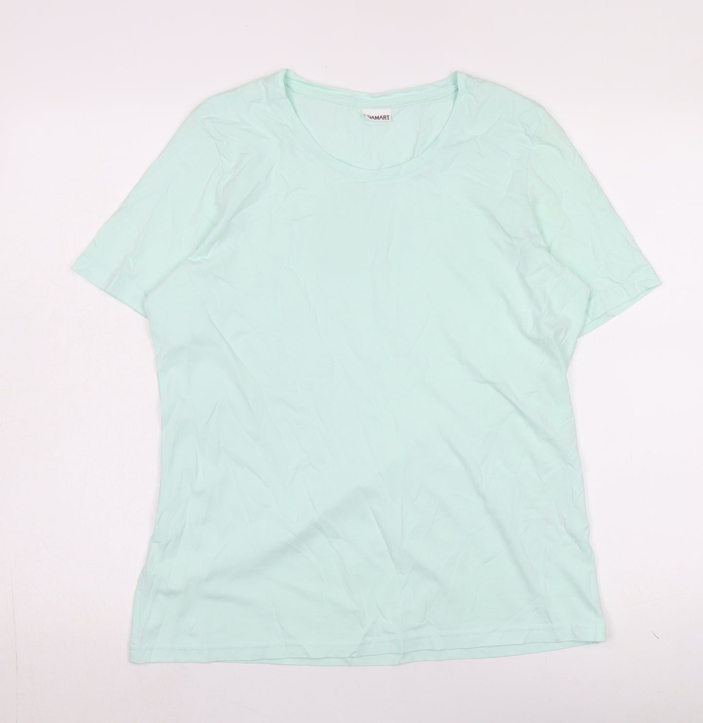 Damart Women's Mint Green T-Shirt, Size M, Casual Jersey