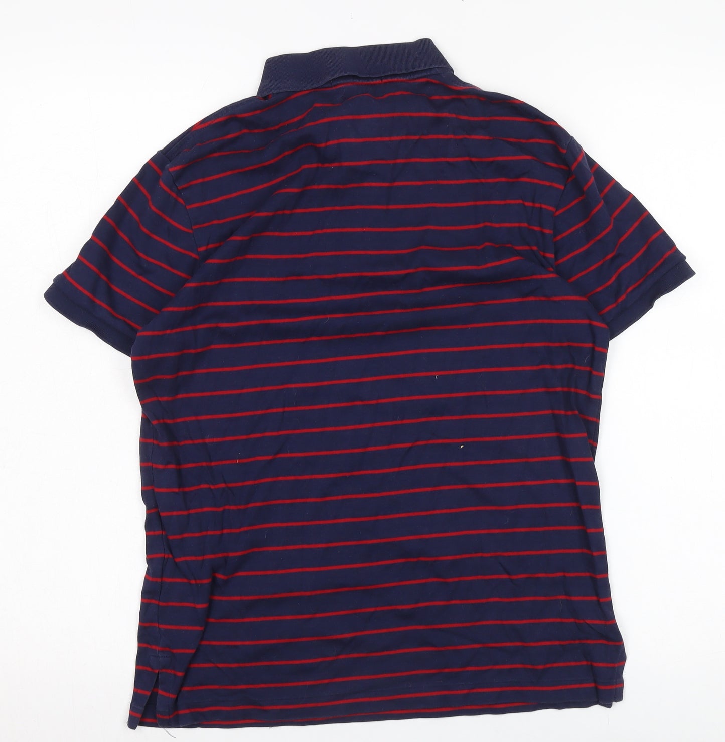 Ralph Lauren Men's Blue Striped Polo Shirt M