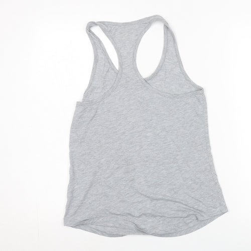 Nike Women's Grey Racerback Tank, M, Gym Top