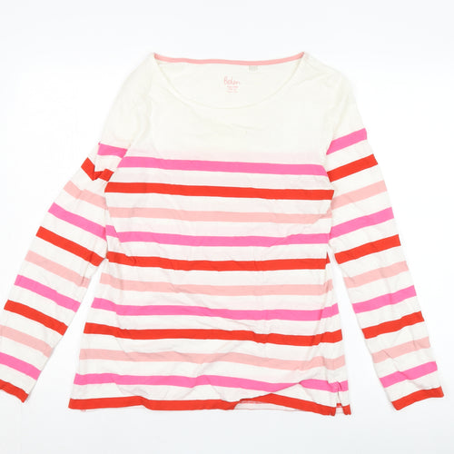 Boden Women's Multicoloured Striped Long Sleeve T-Shirt