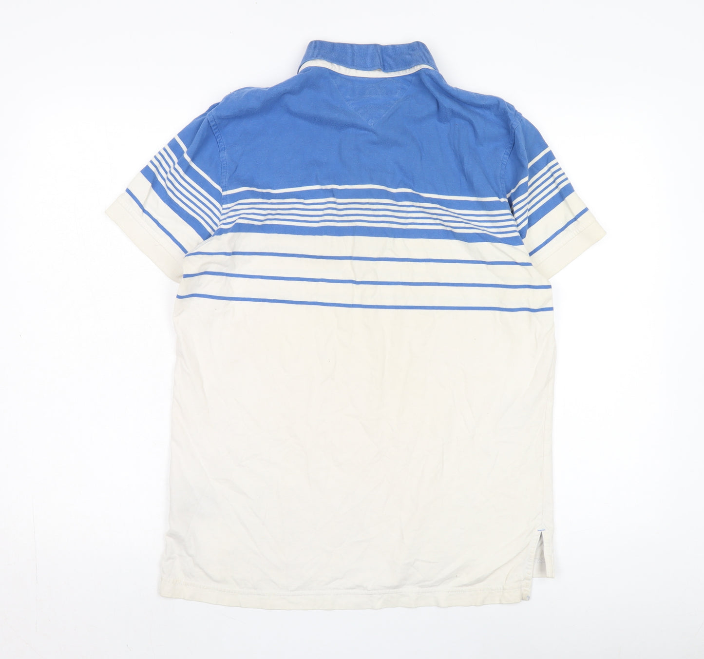 Tommy Hilfiger Men's Blue Striped Polo M Casual