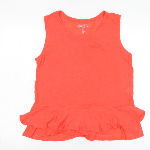 Gap Women's Red Camisole Tank M - Linen Blend