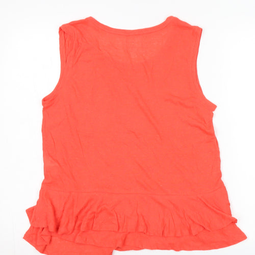 Gap Women's Red Camisole Tank M - Linen Blend