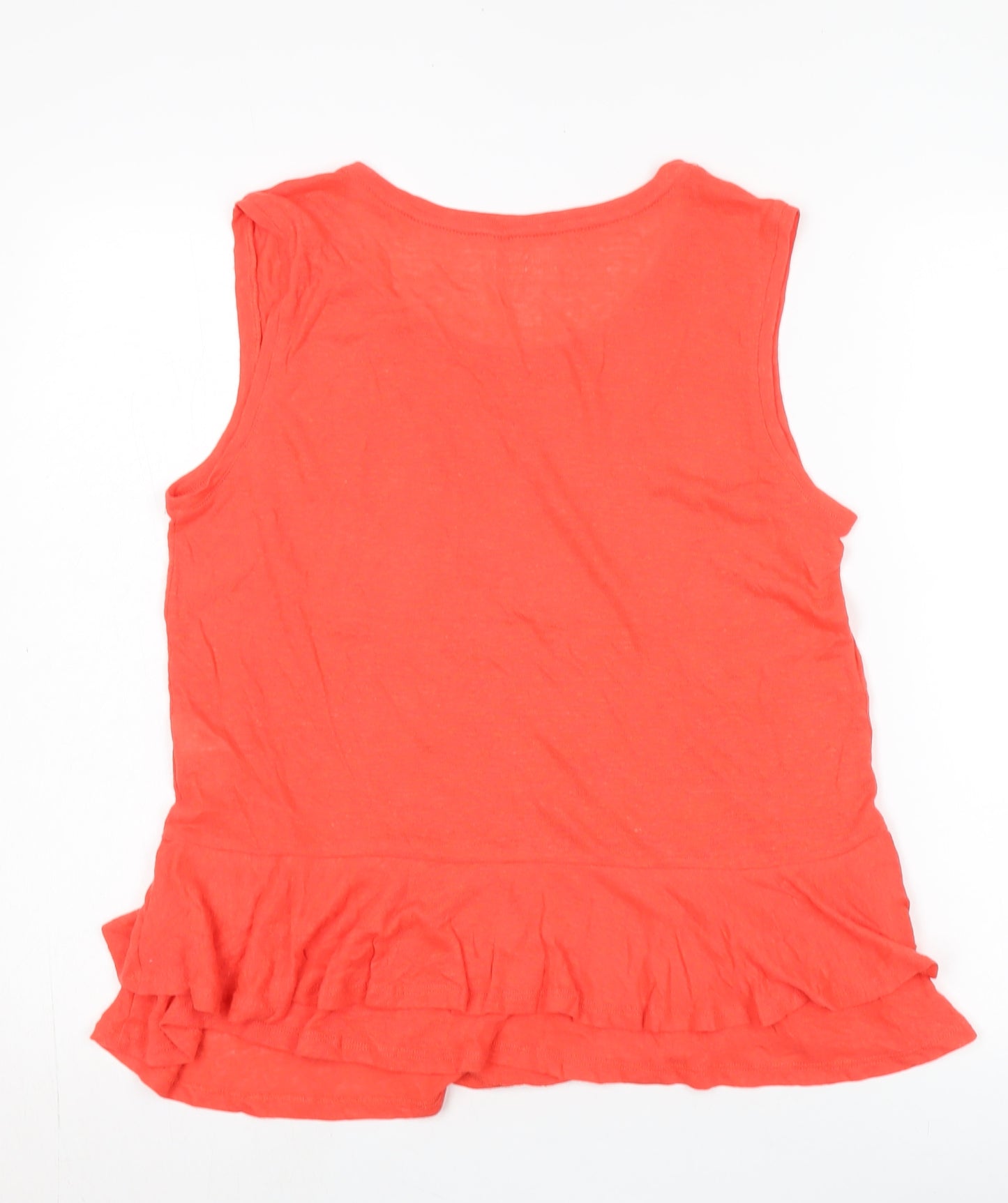 Gap Women's Red Camisole Tank M - Linen Blend