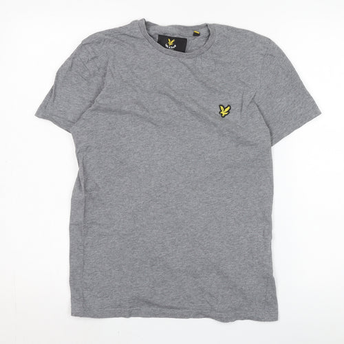 Lyle & Scott Men’s Grey Cotton Logo T-Shirt Size S