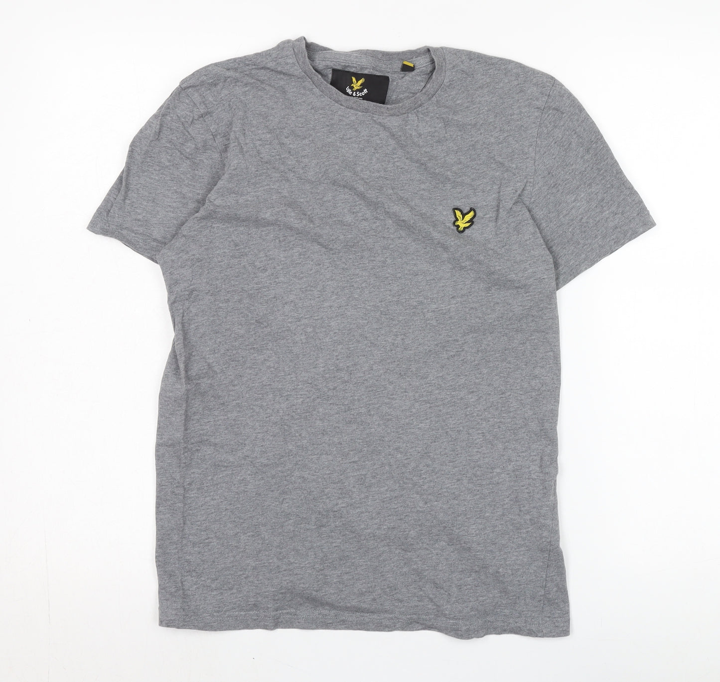 Lyle & Scott Men’s Grey Cotton Logo T-Shirt Size S