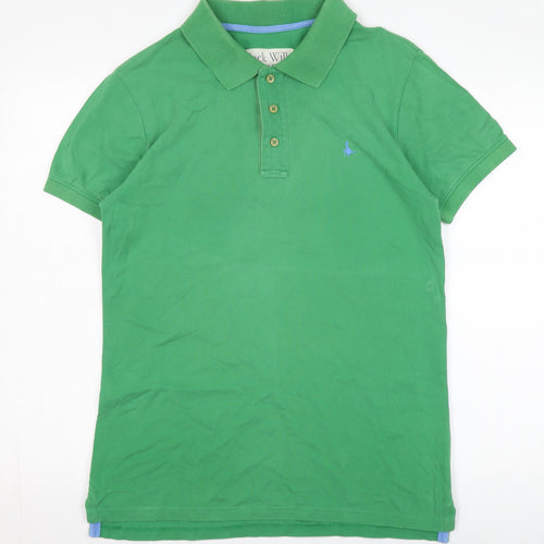 Jack Wills Men's Green Medium Polo Shirt