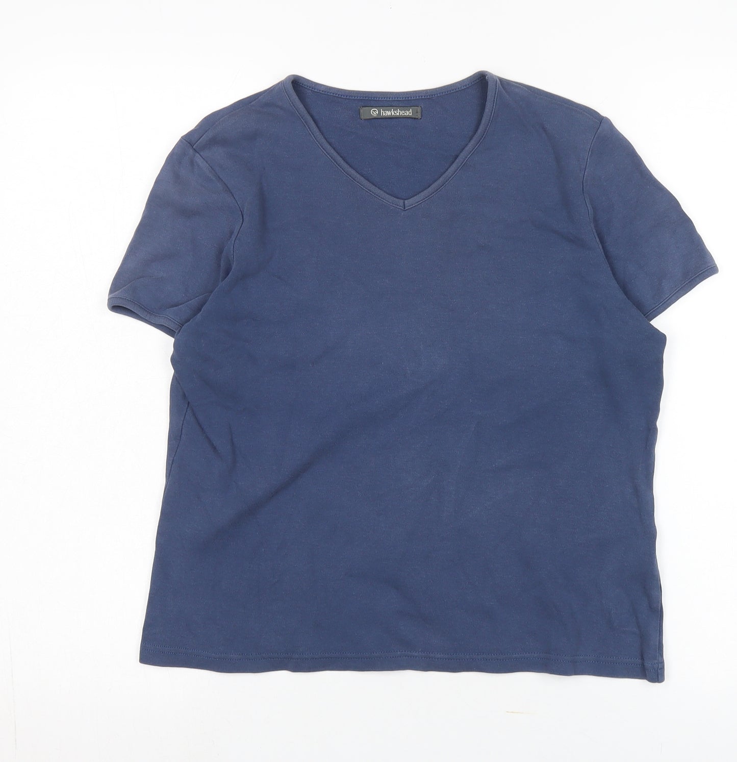 Hawkshead Women's Blue V-Neck T-Shirt Size 12