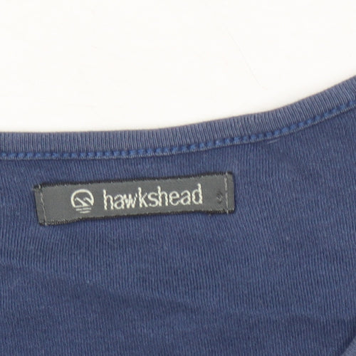 Hawkshead Women's Blue V-Neck T-Shirt Size 12