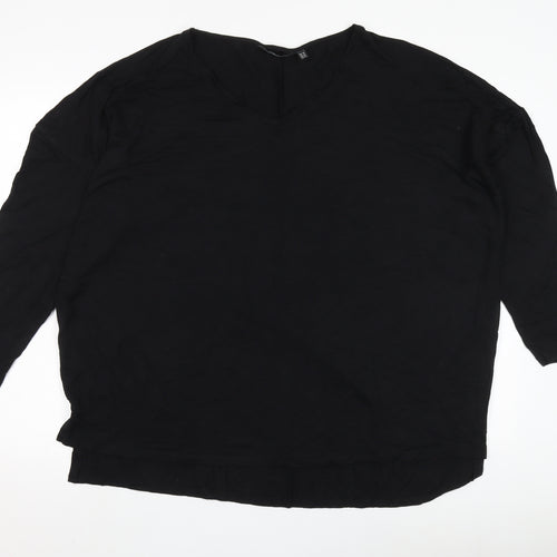 Friends Like These Black V-Neck T-Shirt, Size 18, Women’s