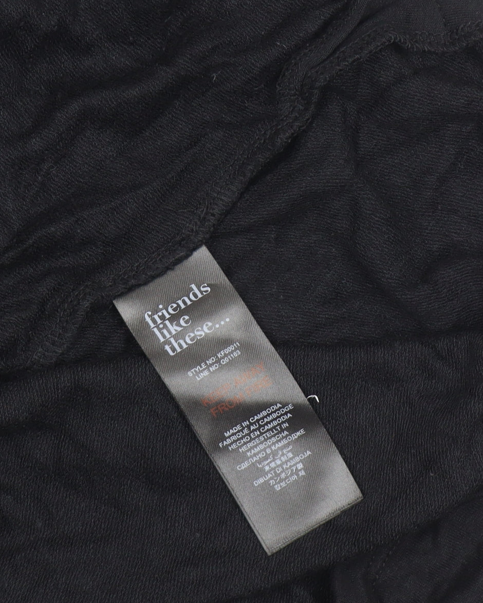 Friends Like These Black V-Neck T-Shirt, Size 18, Women’s