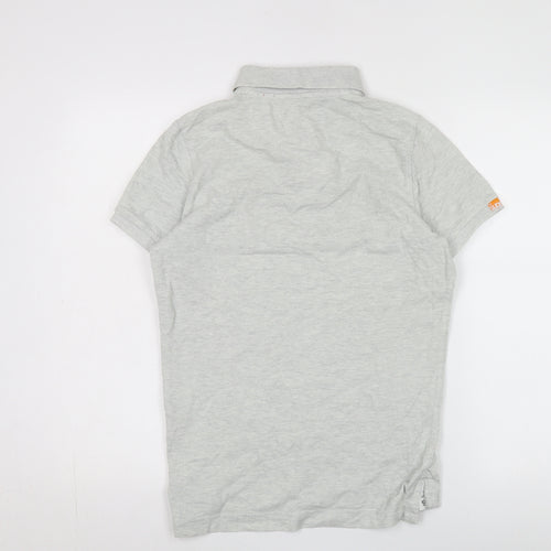 Superdry Men's Grey Collared T-Shirt Size S