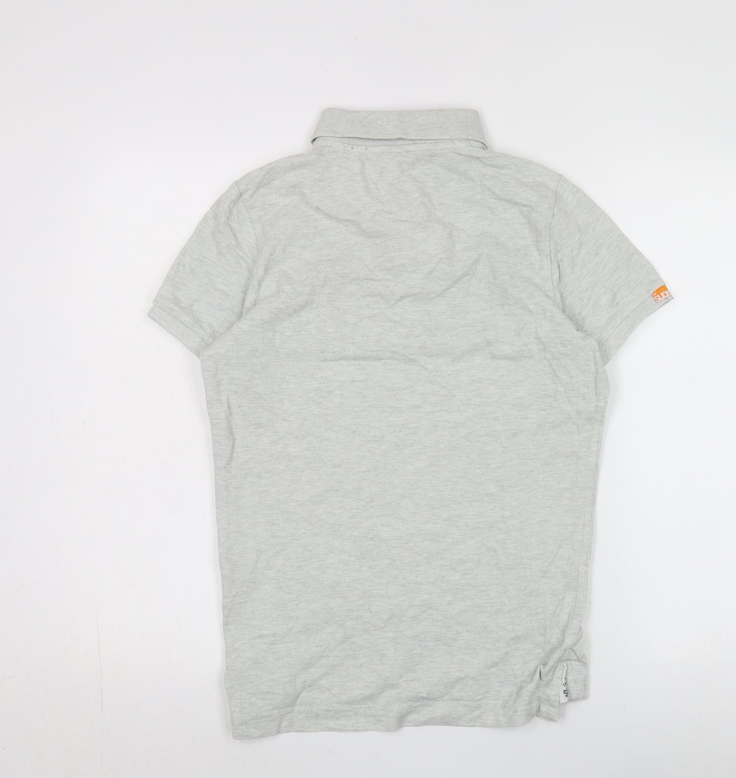 Superdry Men's Grey Collared T-Shirt Size S