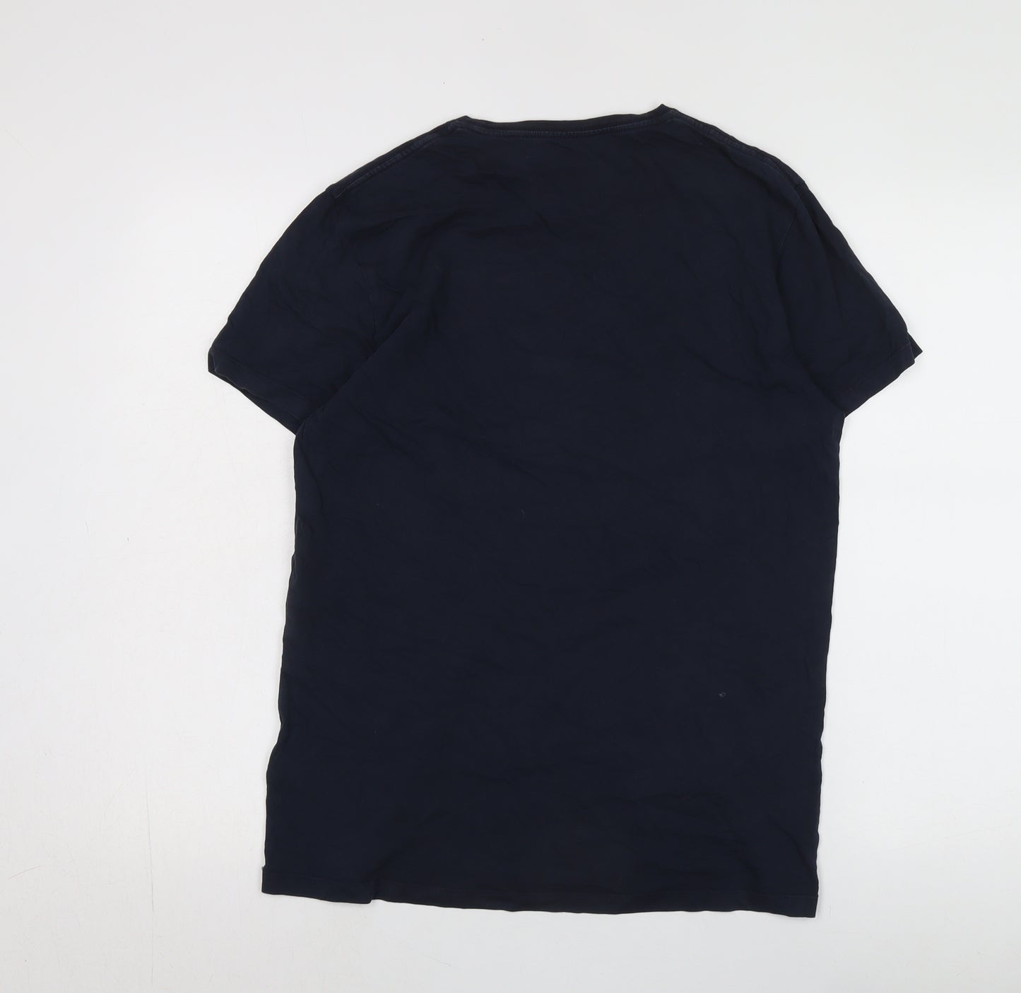 Timberland Men's Blue M Crew Neck T-Shirt, Logo