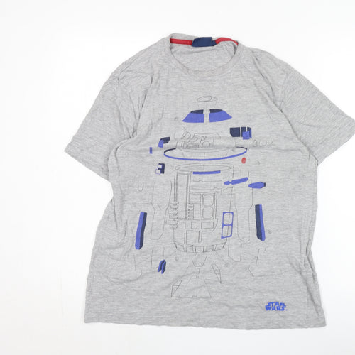 Star Wars Boys Grey R2-D2 Graphic T-Shirt - Size S