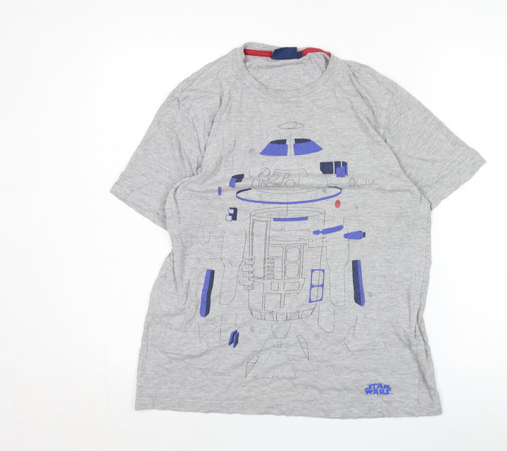 Star Wars Boys Grey R2-D2 Graphic T-Shirt - Size S