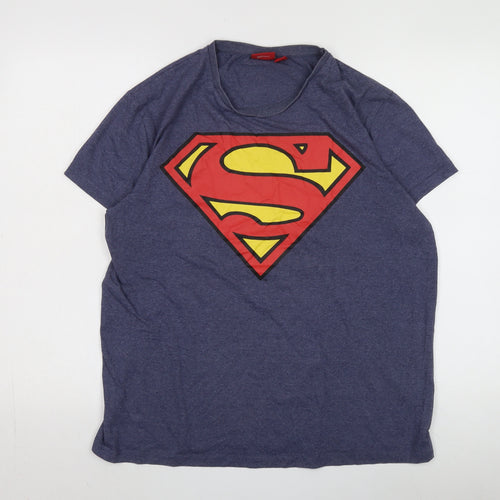 Cedar Wood State Men's Blue Superman T-Shirt L