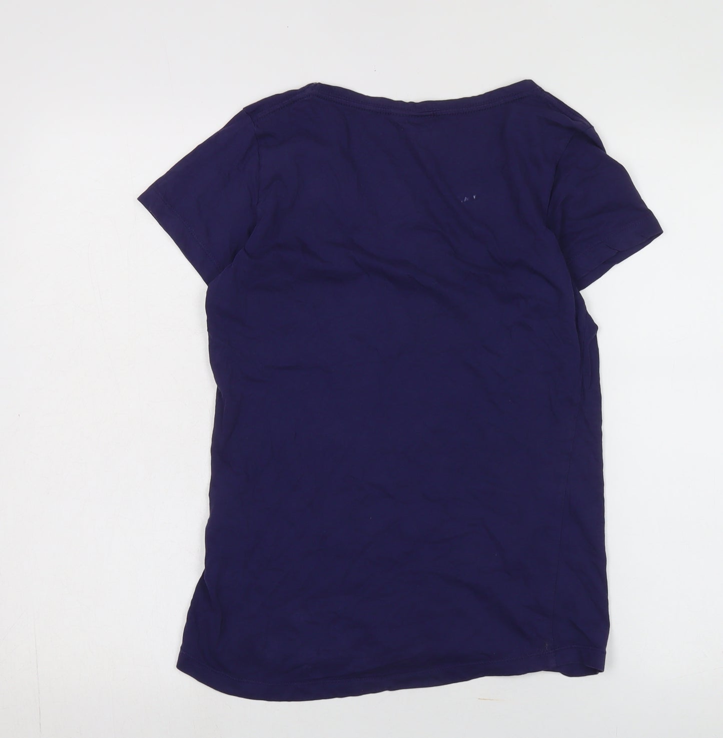 Roxy Women's Navy T-Shirt, V-Neck, Size L, Nautical Style