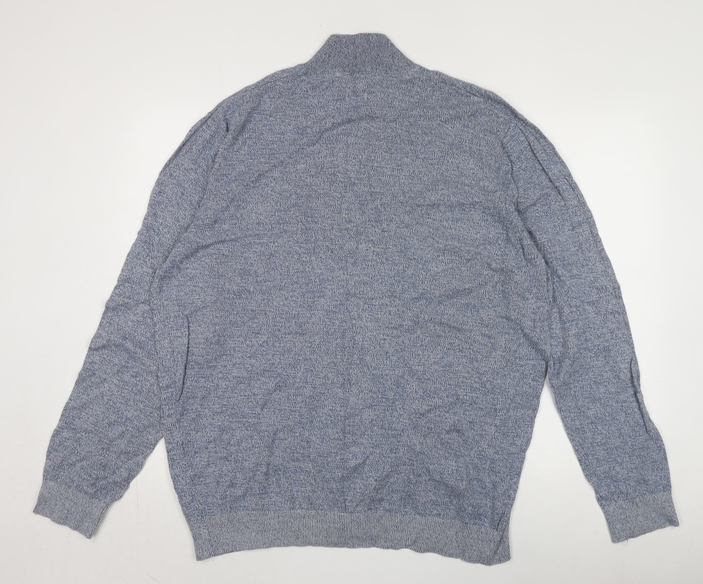 1989 Men's Blue 2XL Pullover High Neck Jumper