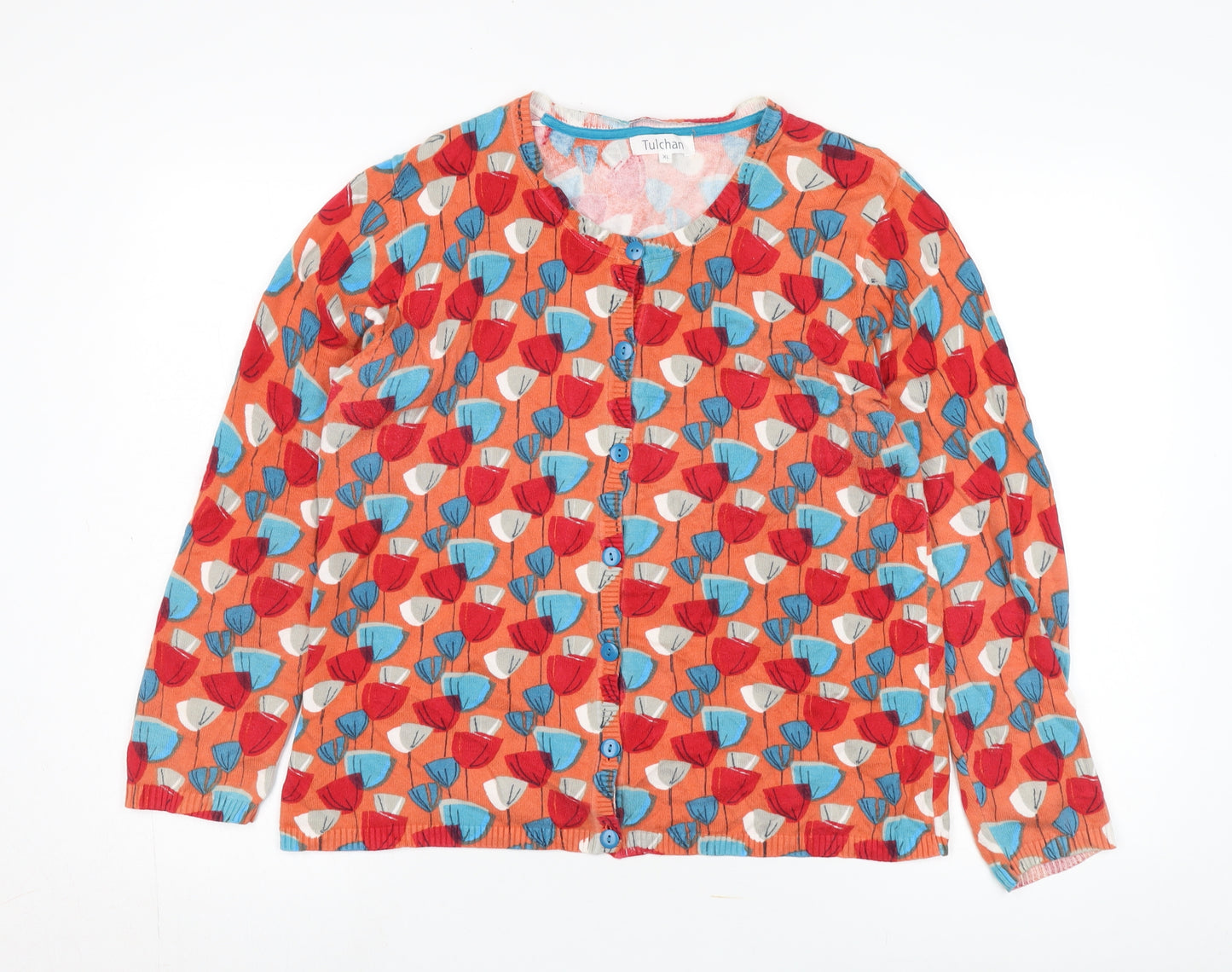 Tulchan Women's Multicoloured Cardigan XL - Cotton Floral