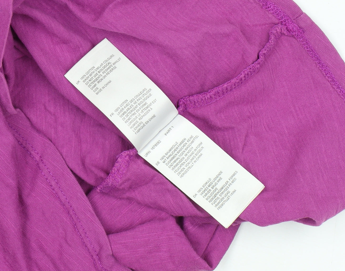 White Stuff Women's Purple T-Shirt UK 10, Cotton Jersey