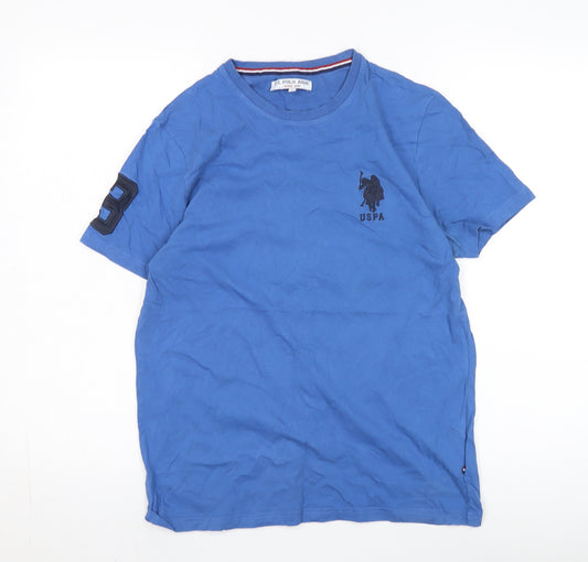 U.S. Polo Assn. Men's Blue Logo T-Shirt, S