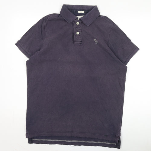 Abercrombie & Fitch Men's Purple Polo Shirt XL